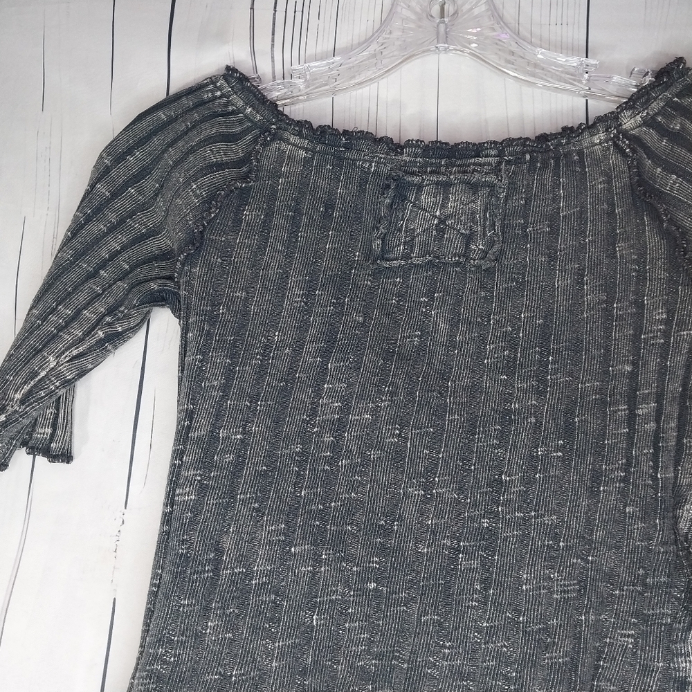 We The Free Meant to Be Ribbed Knit Short Sleeve Cropped Top Cotton Size S - Picture 10 of 12